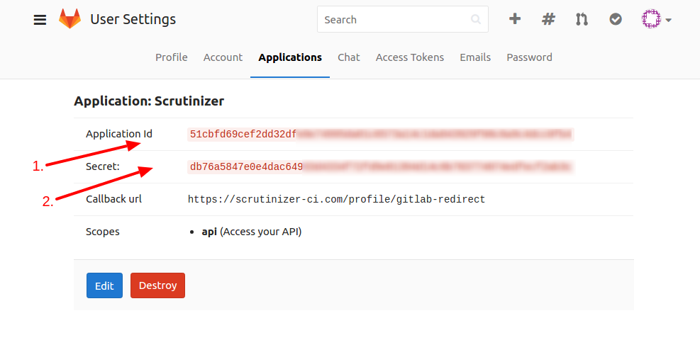 GitLab API Credentials